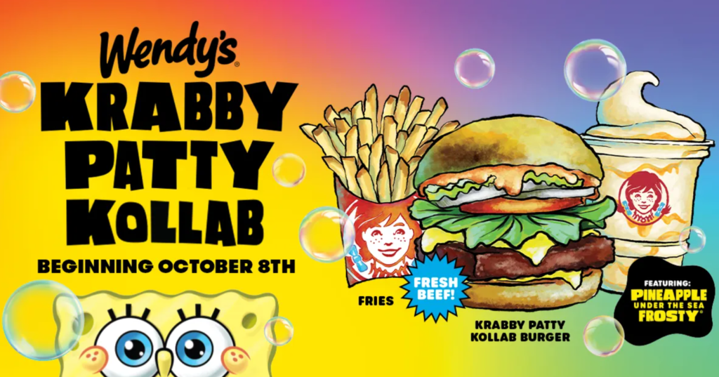 Wendys Krabby Patty - A Taste of Bikini Bottom News USA Trends