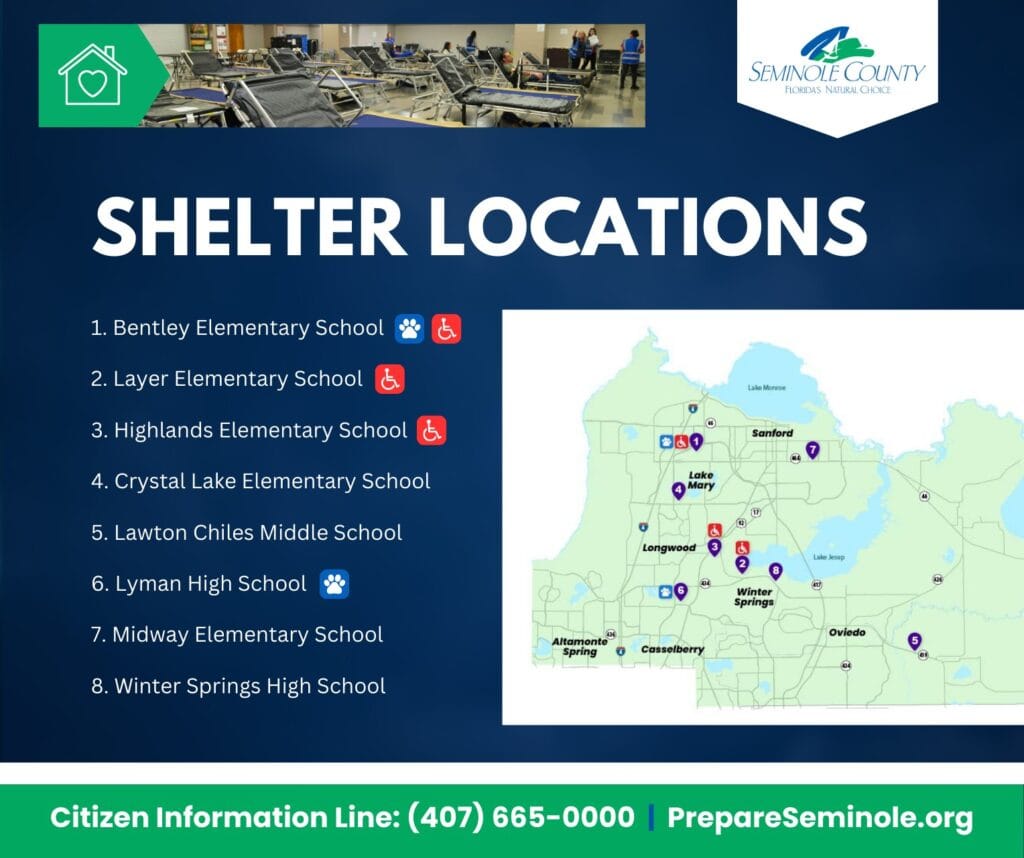 shelter locations Seminole seminole secure Seminole County Evacuation Order Explained: Hurricane Milton Preparations News USA Trends